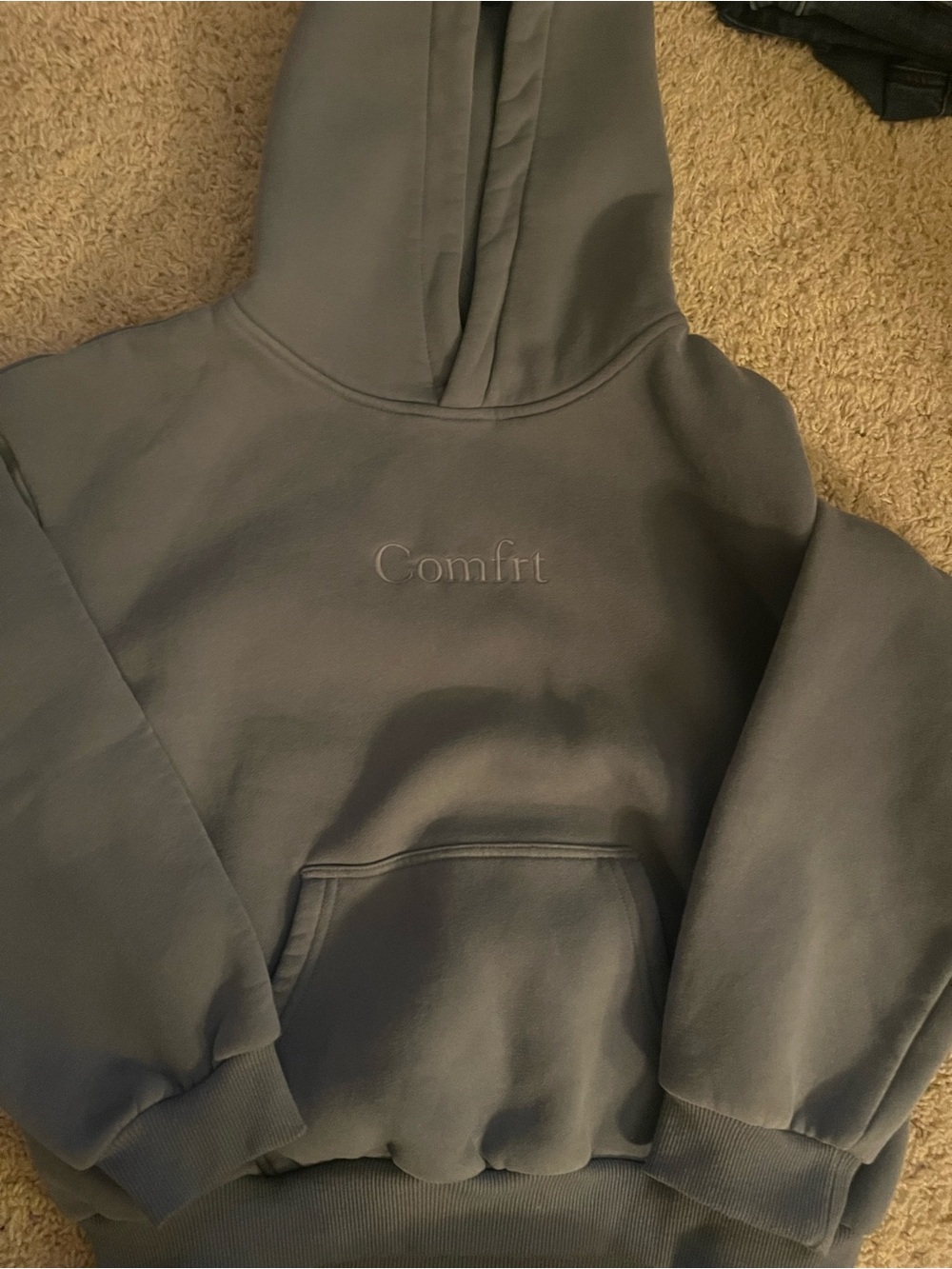 Comfrt Kids Unisex Signature Hoodie Sky Blue, Size XL